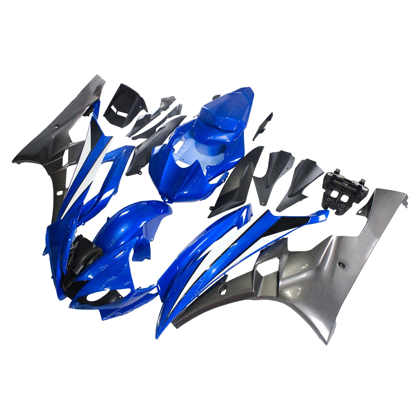 2006-2007 Yamaha YZF 600 R6 Amotopart Injection Fairing Kit Bodywork Plastic ABS #112