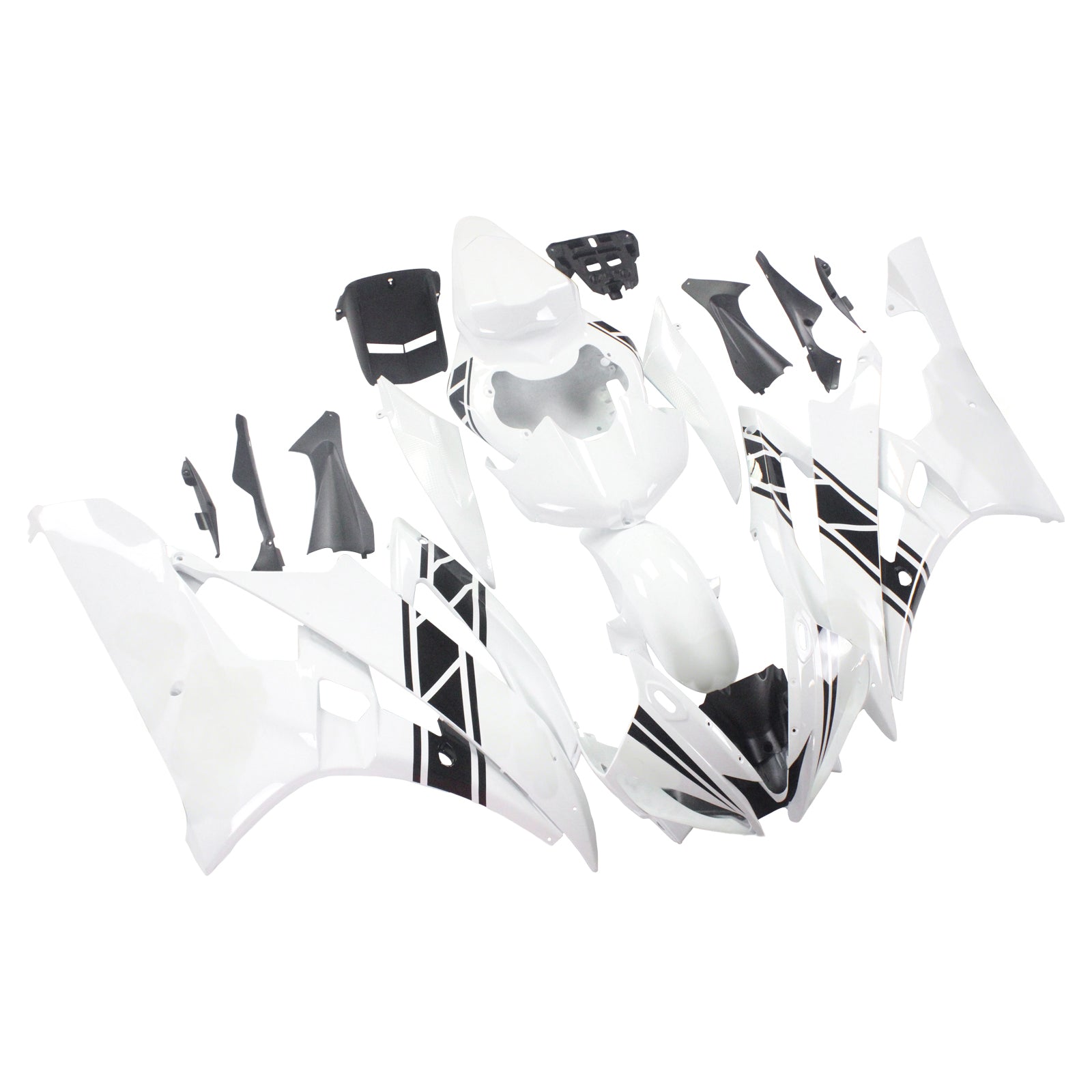 2006-2007 Yamaha YZF 600 R6 Amotopart Injection Fairing Kit Bodywork Plastic ABS #121