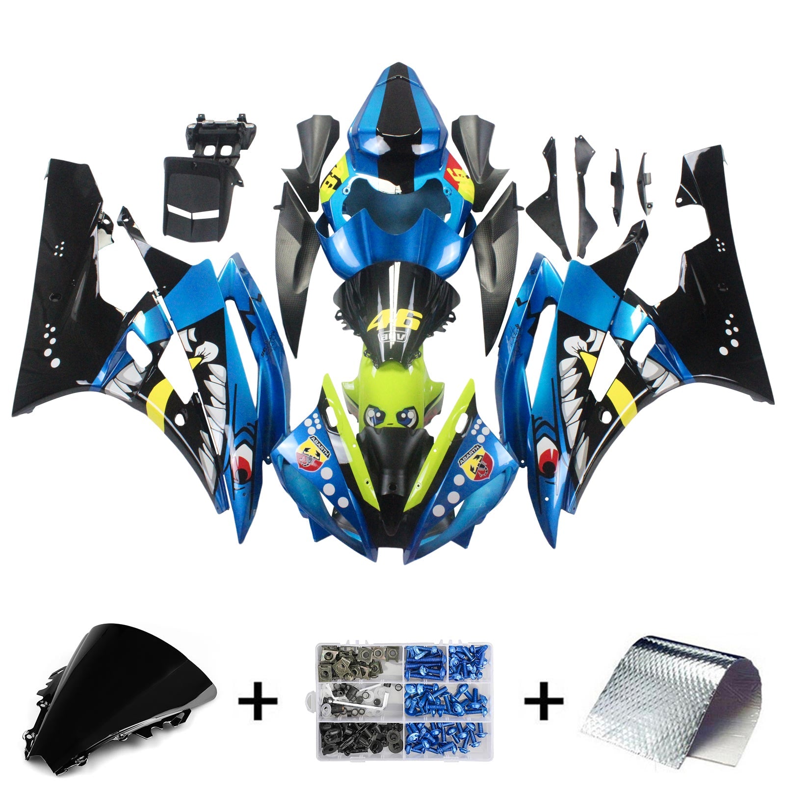 2006-2007 Yamaha YZF 600 R6 Fairing Kit Generic