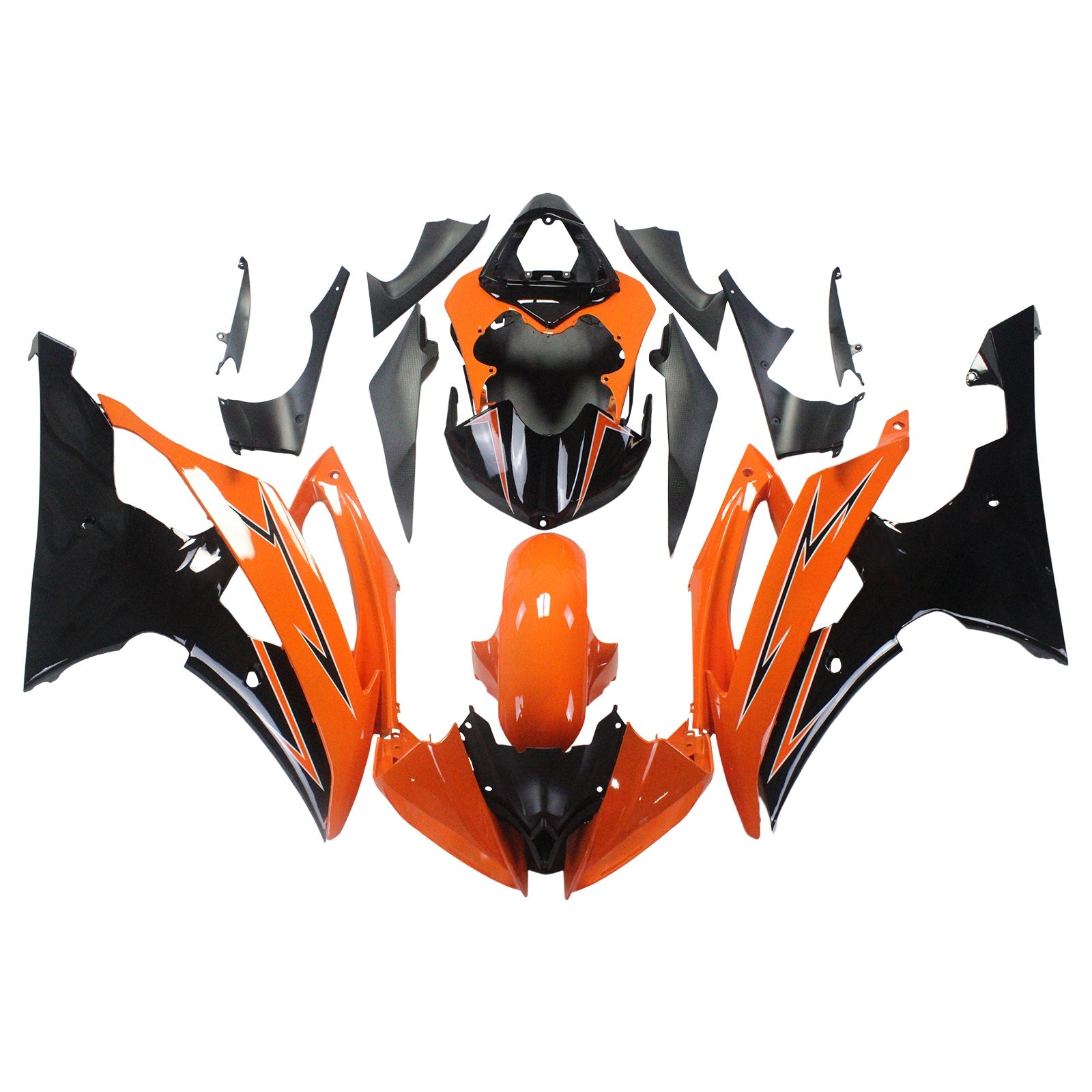 2008-2016 Yamaha YZF 600 R6 Amotopart Injection Fairing Kit Bodywork Plastic ABS #111