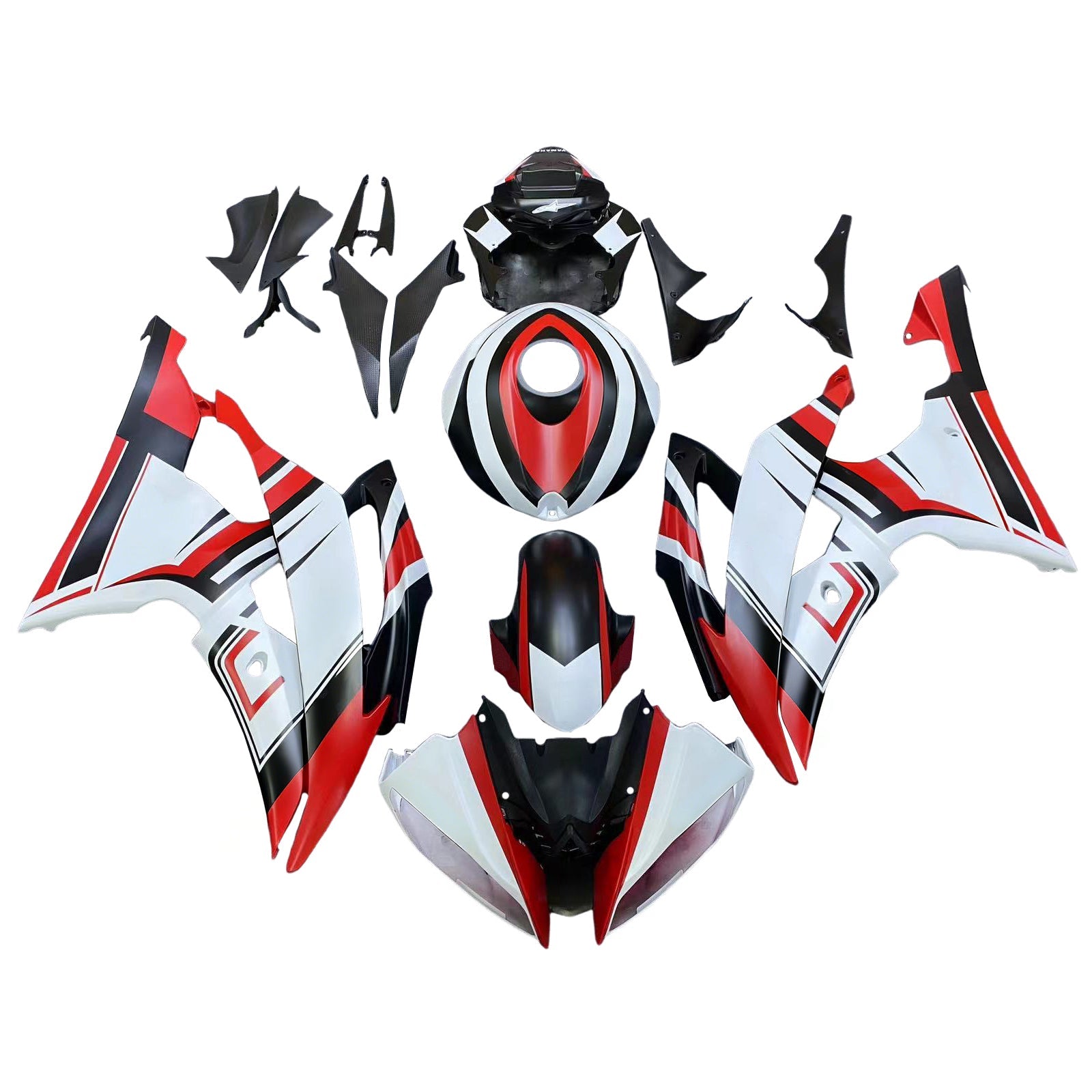 2008-2016 Yamaha YZF 600 R6 Injection Fairing Kit Bodywork Plastic ABS #186