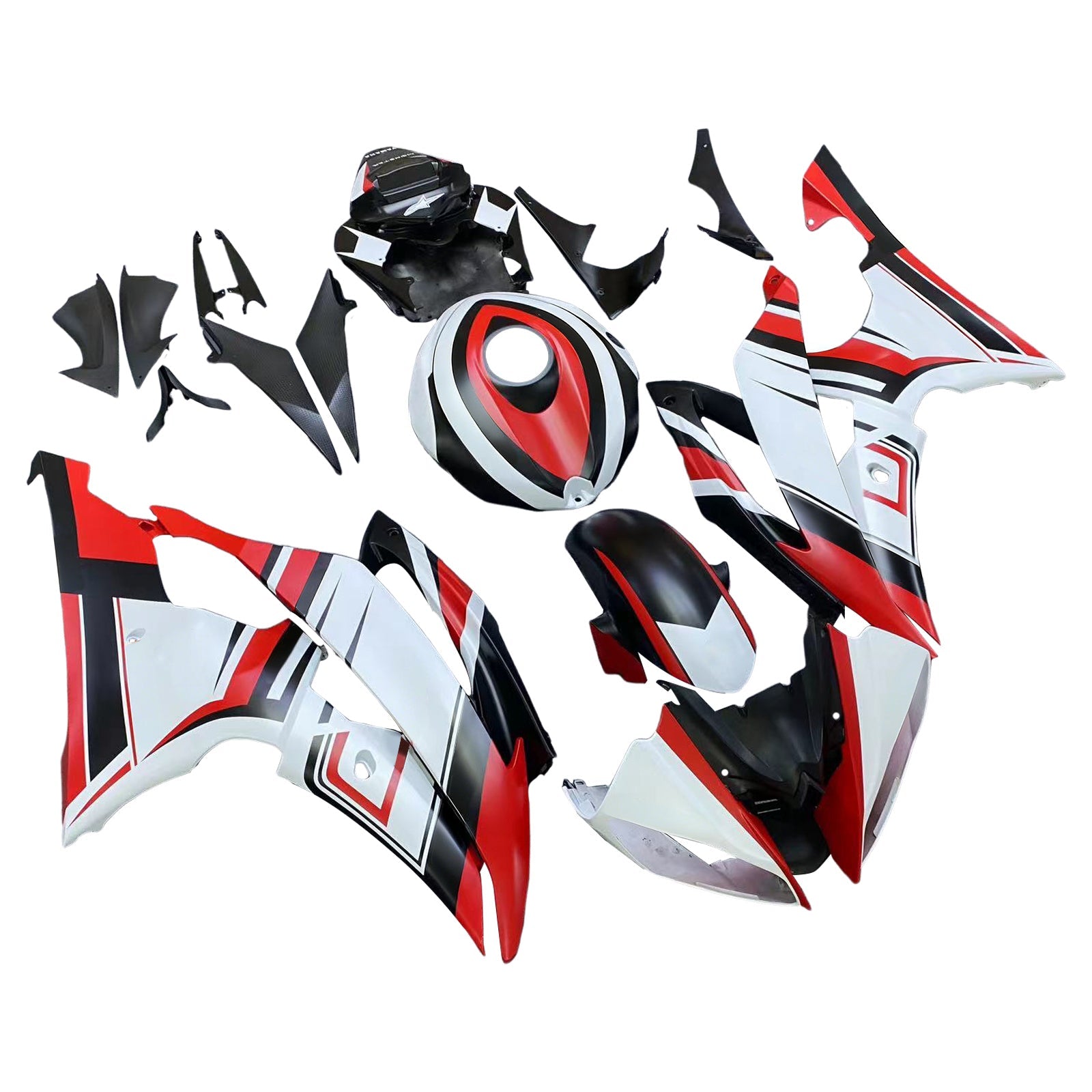 2008-2016 Yamaha YZF 600 R6 Injection Fairing Kit Bodywork Plastic ABS #186