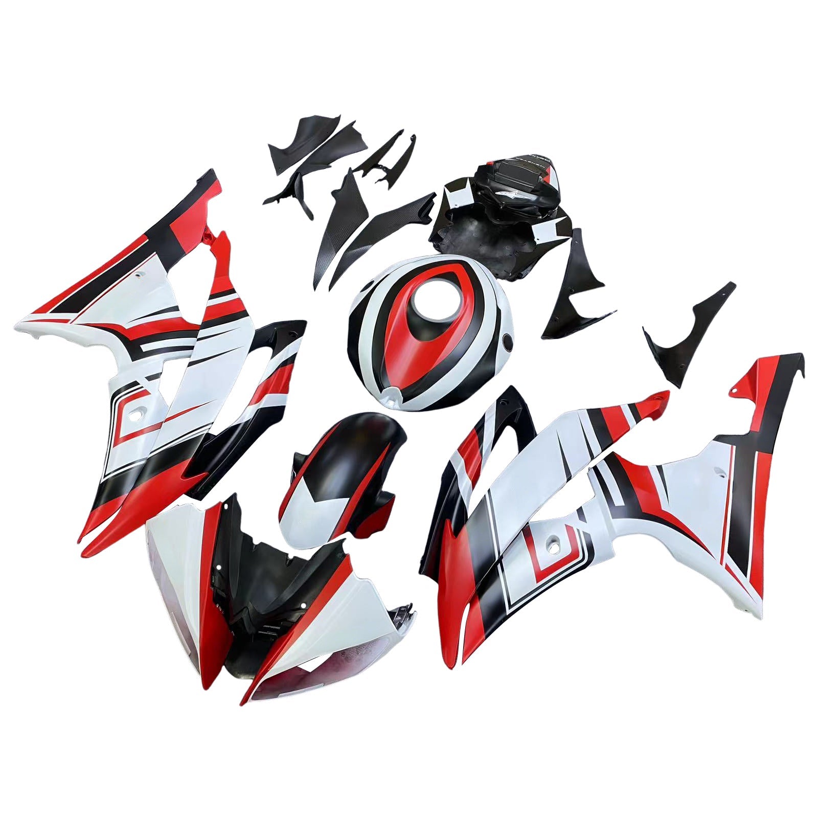 2008-2016 Yamaha YZF 600 R6 Injection Fairing Kit Bodywork Plastic ABS #186