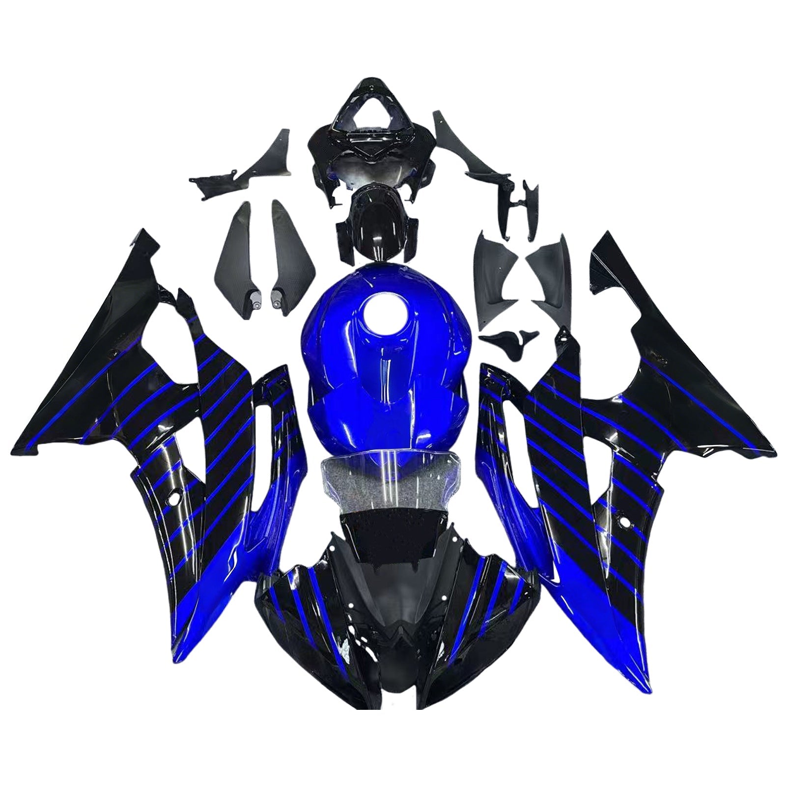 2008-2016 Yamaha YZF 600 R6 Injection Fairing Kit Bodywork Plastic ABS #190