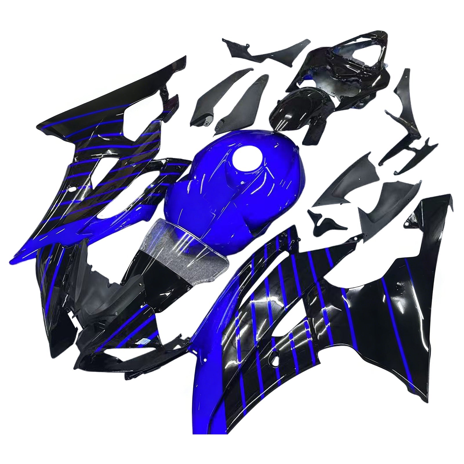2008-2016 Yamaha YZF 600 R6 Injection Fairing Kit Bodywork Plastic ABS #190