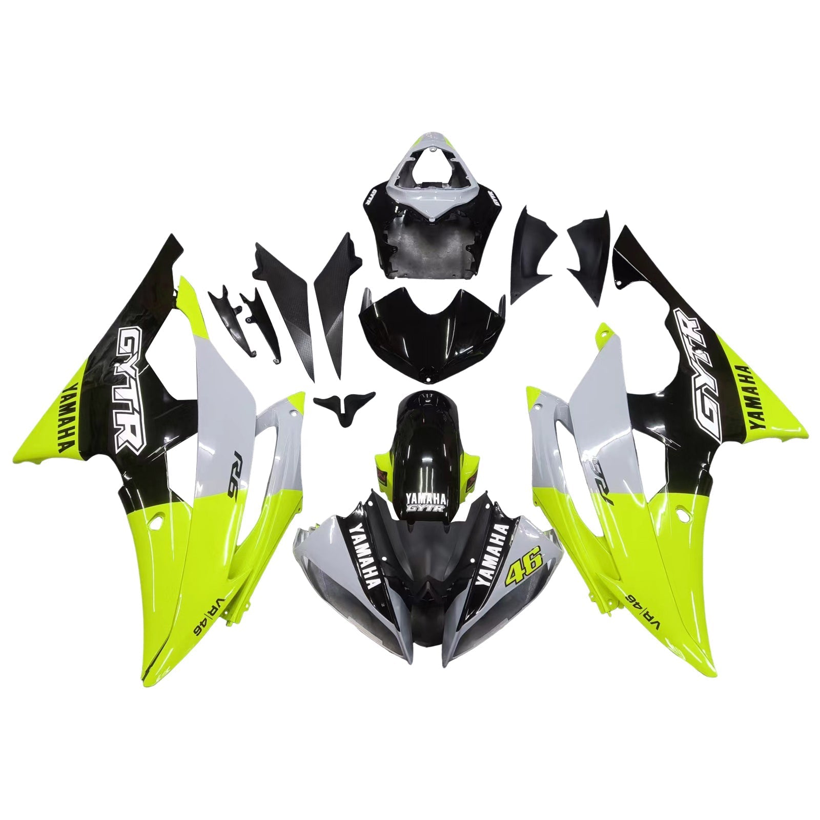 2008-2016 Yamaha YZF 600 R6 Fairing Kit Bodywork Plastic ABS