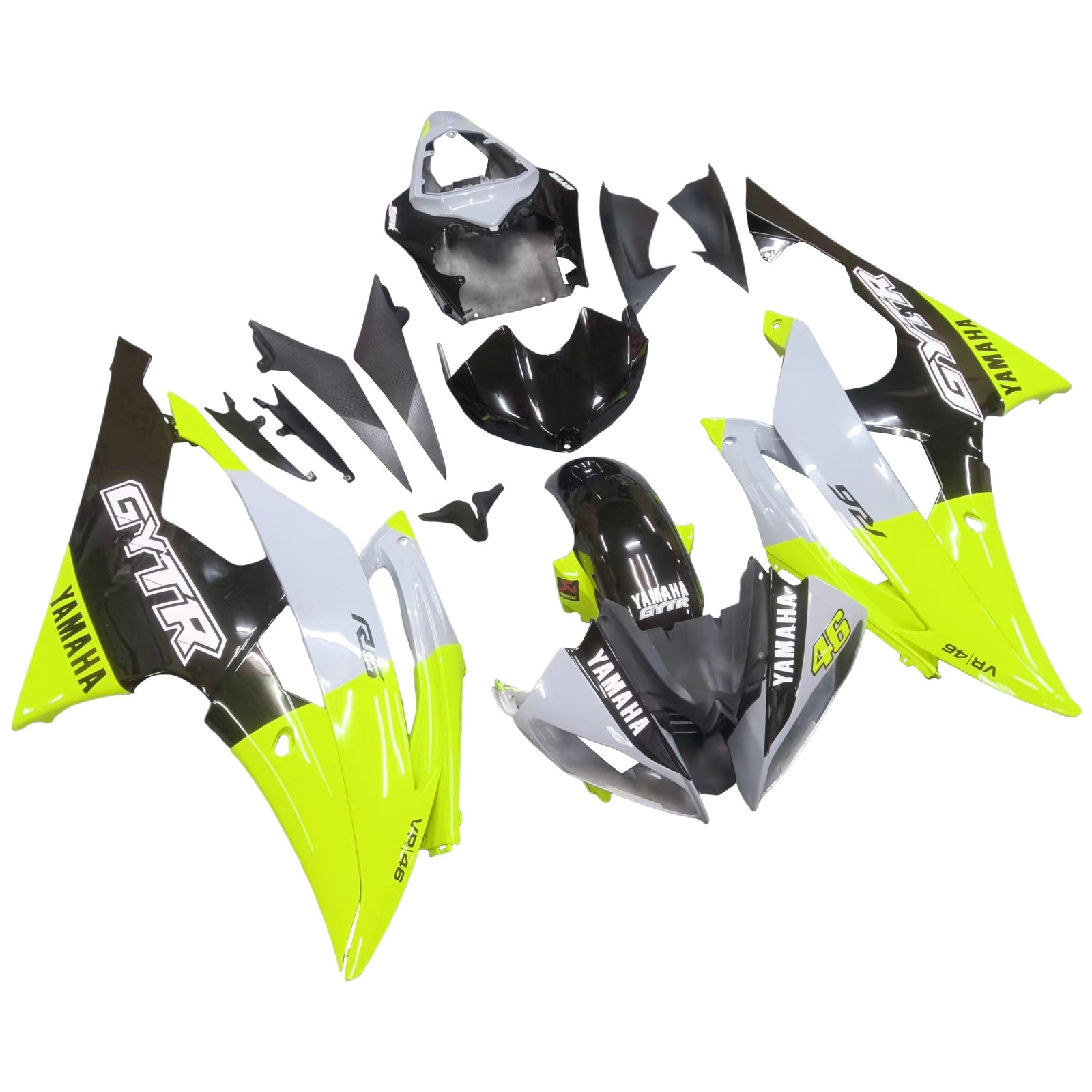 2008-2016 Yamaha YZF 600 R6 Fairing Kit Bodywork Plastic ABS