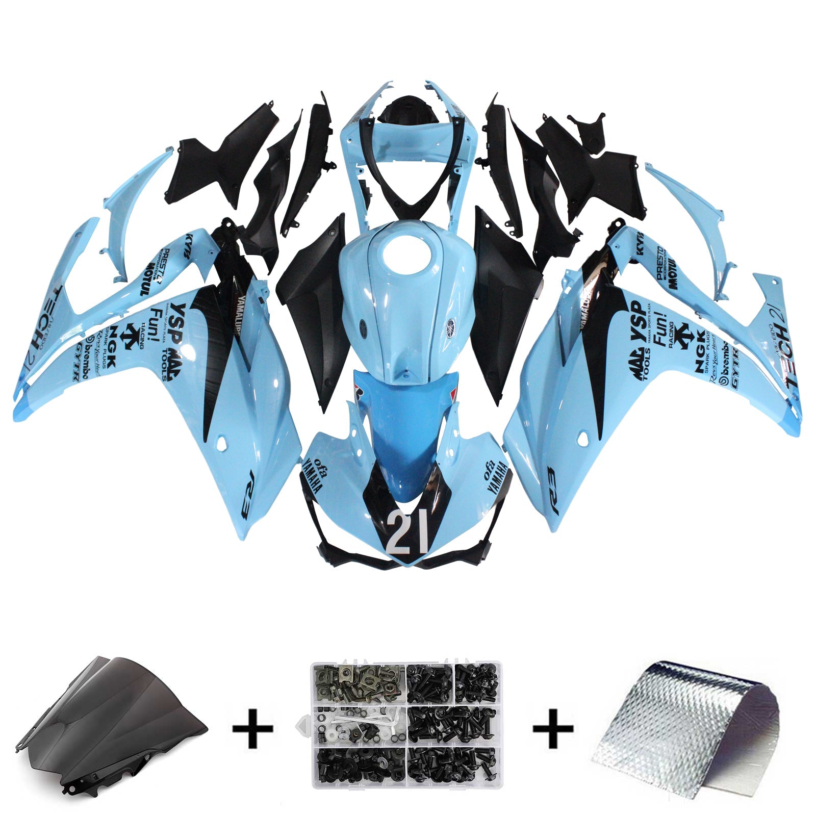 2014-2018 Yamaha YZF-R3 2015-2017 R25 Fairing Kit Generic