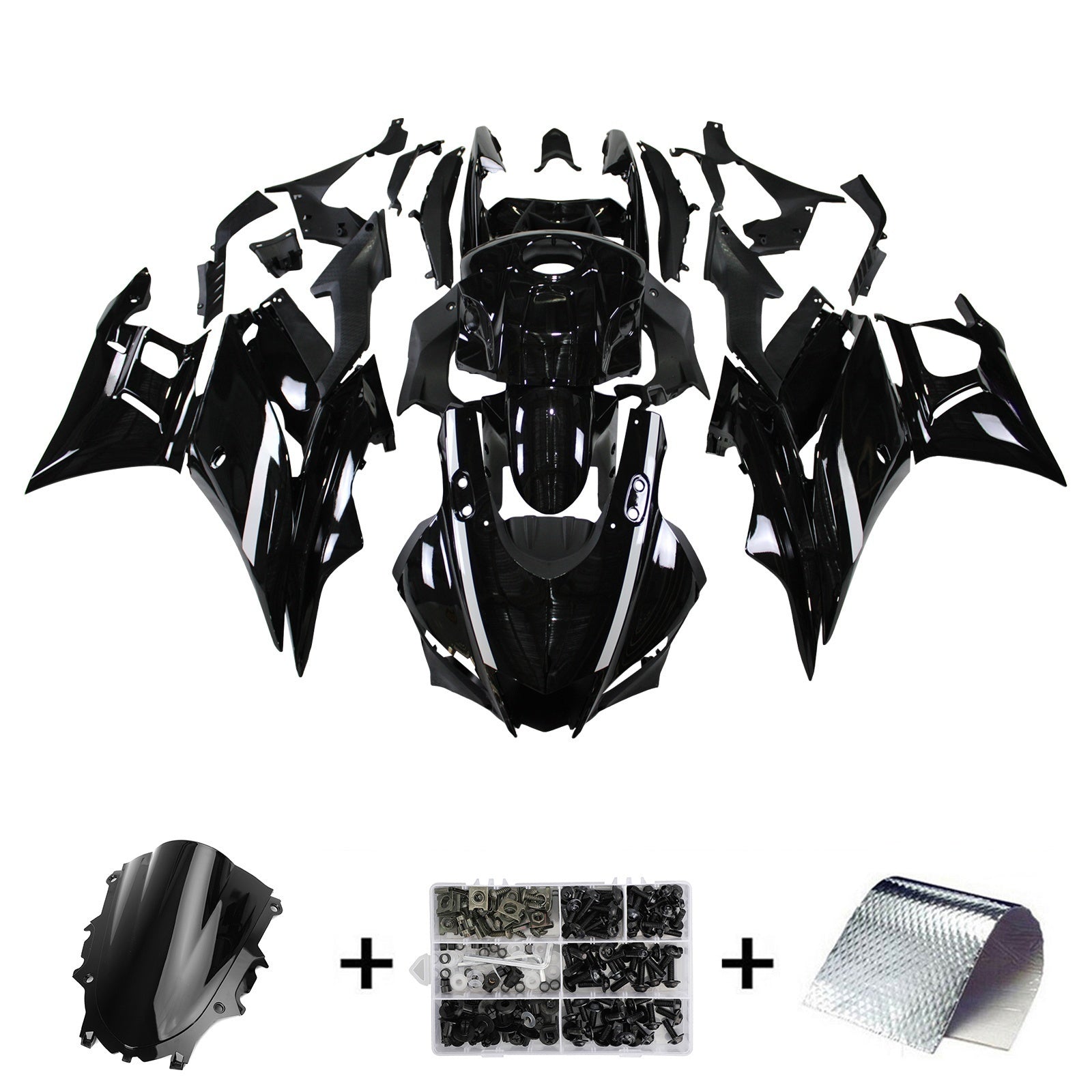 2019-2021 Yamaha YZF-R3 R25 Fairing Kit Bodywork Plastic ABS