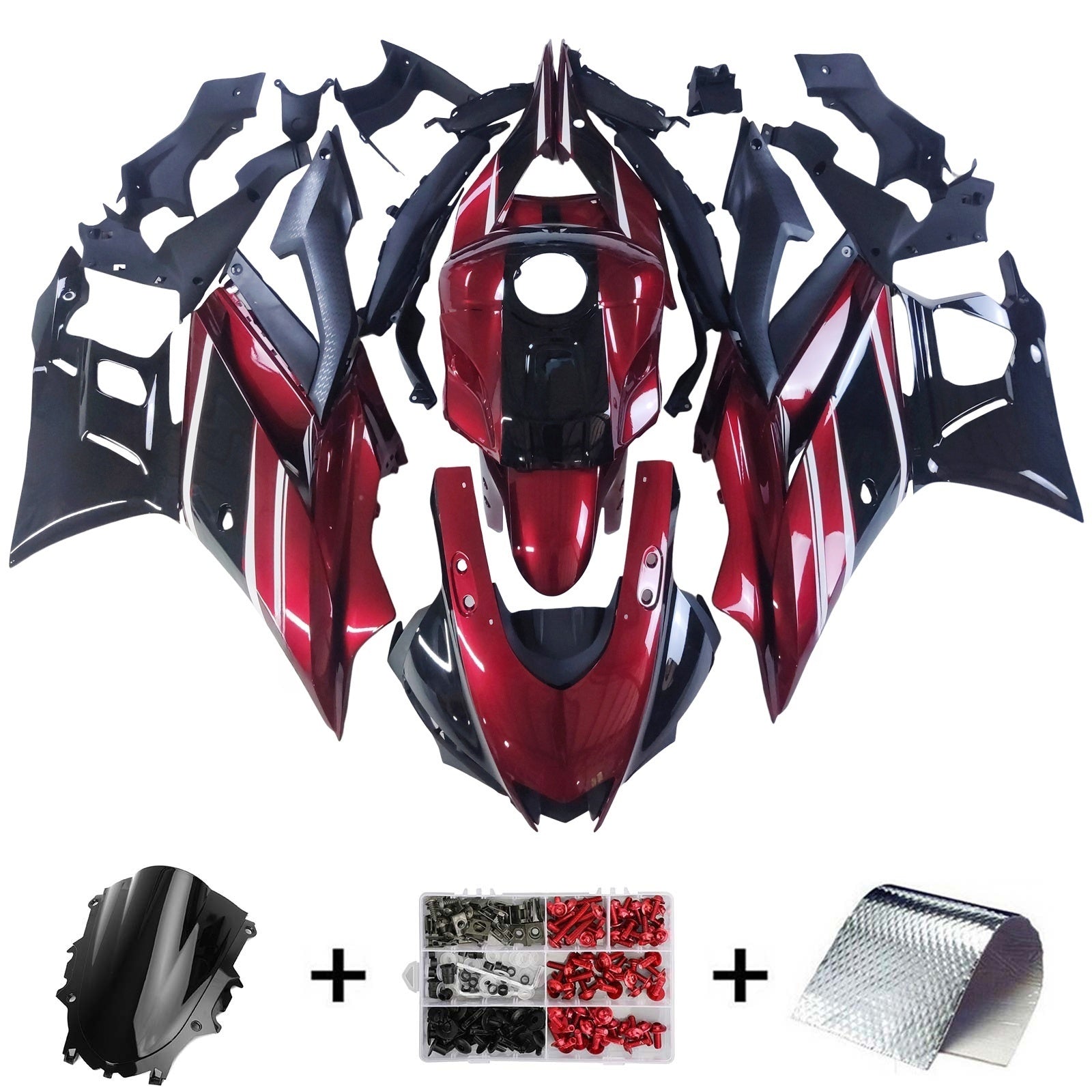 2022-2023 Yamaha YZF-R3 R25 Injection Fairing Kit Bodywork Plastic ABS #114
