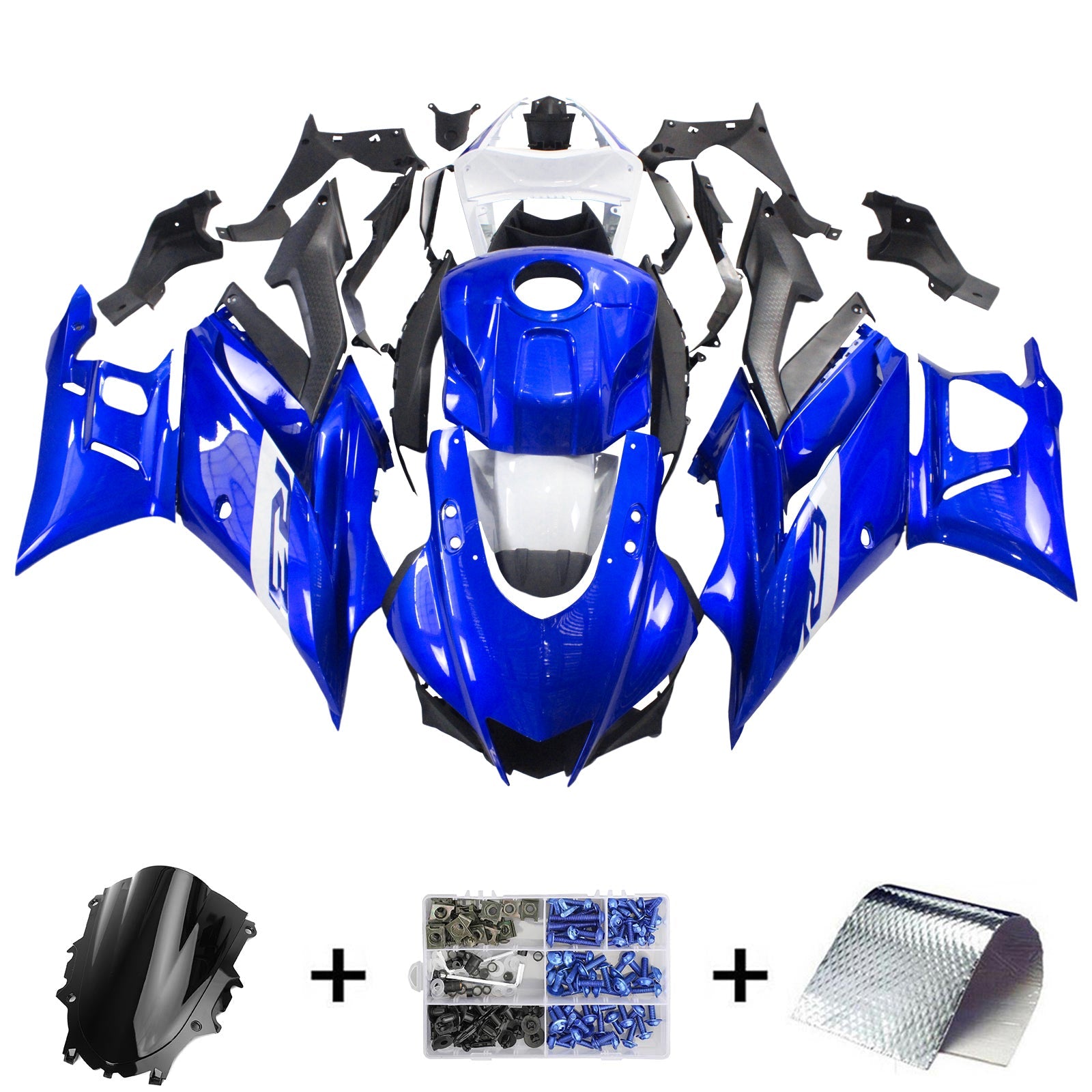 2022-2023 Yamaha YZF-R3 R25 Injection Fairing Kit Bodywork Plastic ABS #125