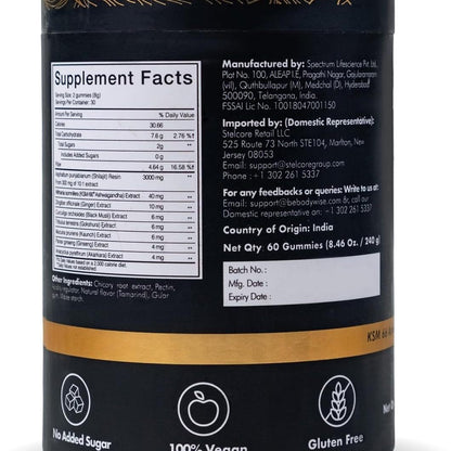 Pure Himalayan Shilajit Gold Gummies – 3000mg ,100% Vegan, Gelatin-Free, No Added Sugar ,Natural Energy & Detox Support