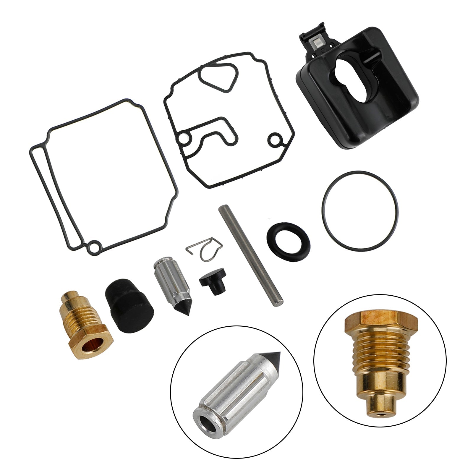 Carburetor Carb Rebuild Kit 6H2-W0093-10-00 Fit for Yamaha 3 Cyl 2.834 Bore 70HP 1992-2009