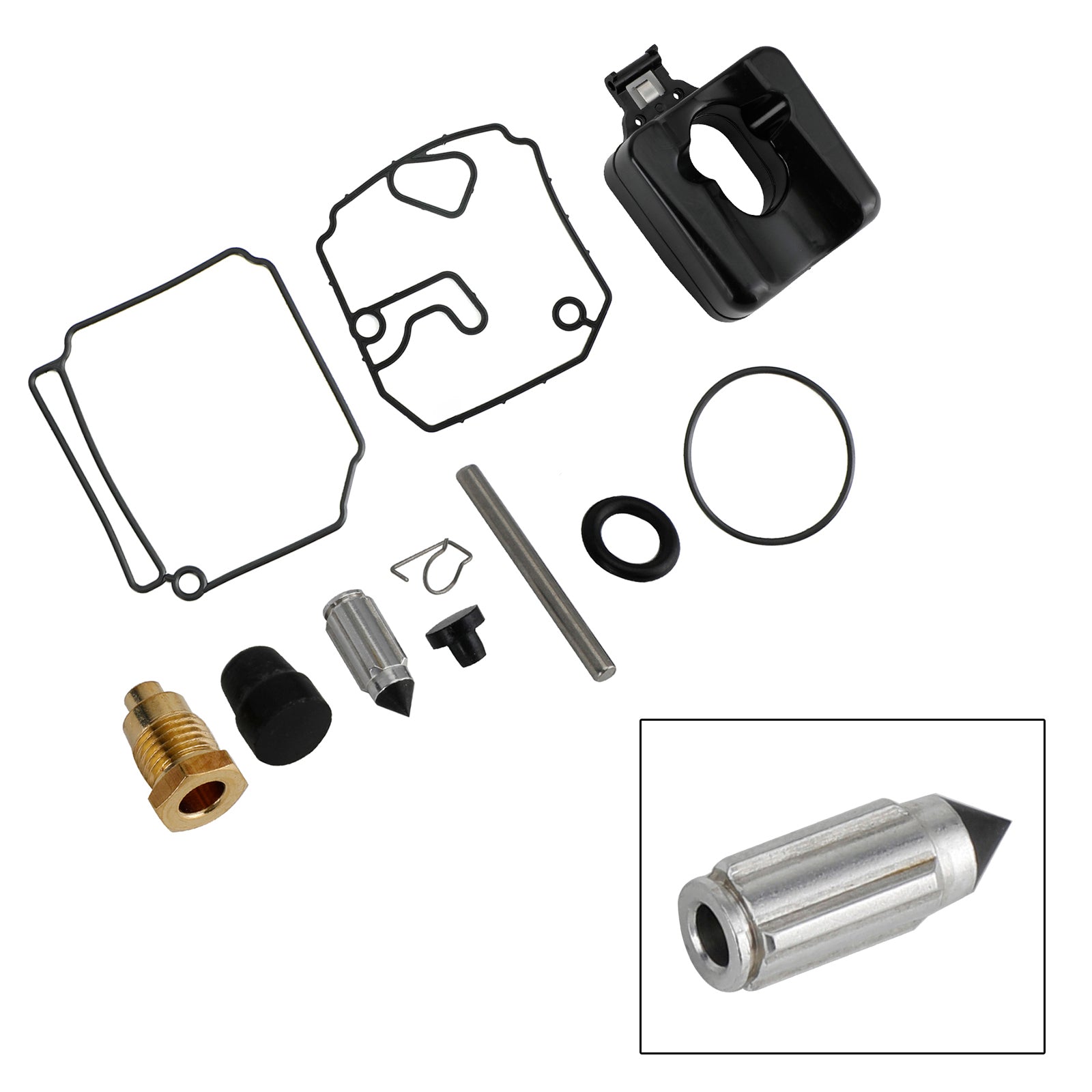 Carburetor Carb Rebuild Kit 6H2-W0093-10-00 Fit for Yamaha 3 Cyl 2.834 Bore 70HP 1992-2009