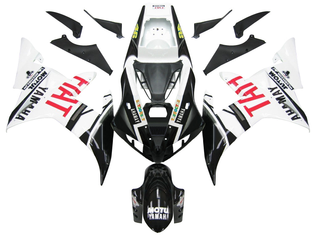 For YZF 1000 R1 2002-2003 Bodywork Fairing Black ABS Injection Molded Plastics Set