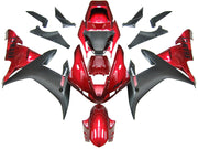 2002-2003 Yamaha YZF-R1 Red Black Racing Fairings Generic