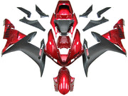 2002-2003 Yamaha YZF-R1 Red Black Racing Fairings Generic