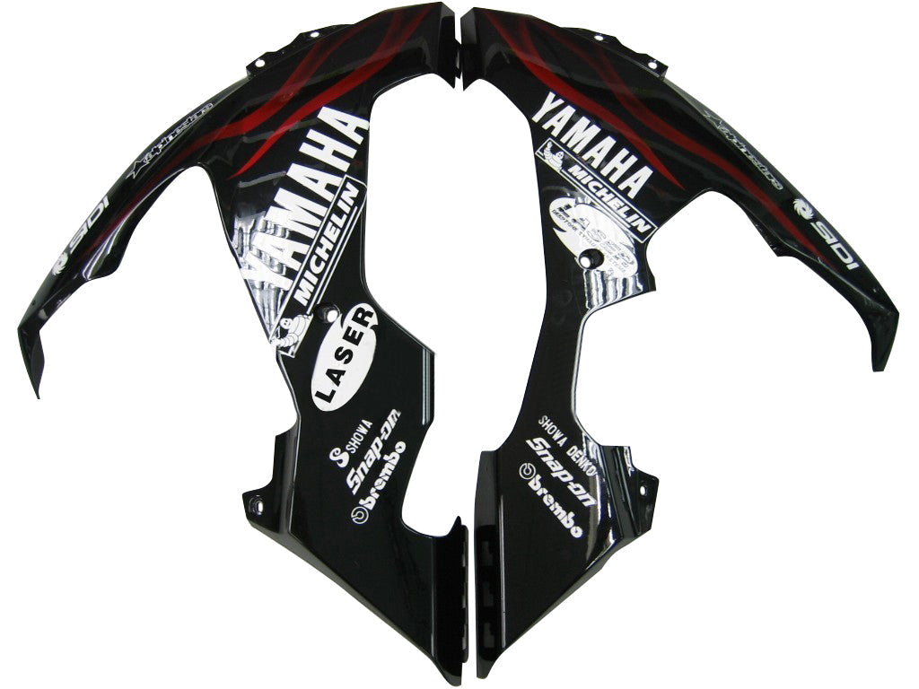 2004-2006 Yamaha YZF-R1 Black & Red Flame Racing Fairings Generic