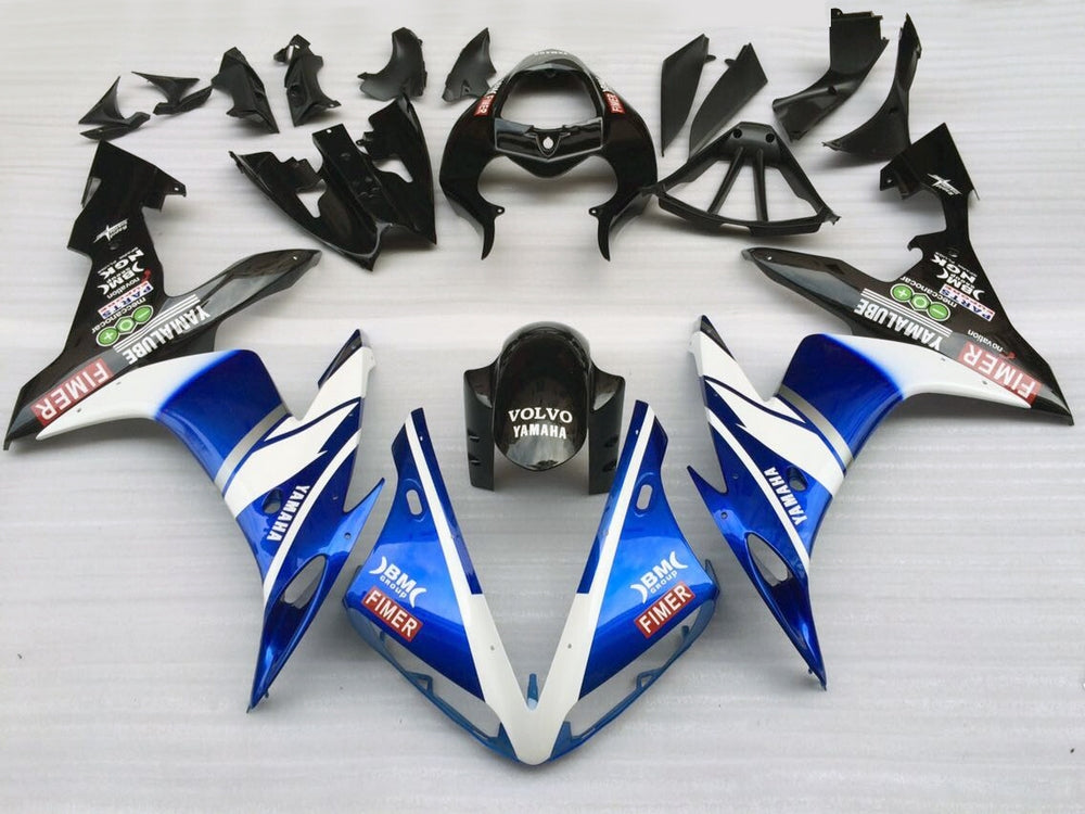 2004-2006 Yamaha YZF-R1 Blue White Black Racing Fairings Generic