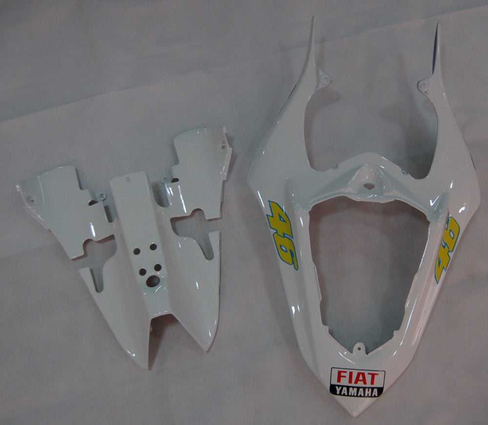 2007-2008 Yamaha YZF-R1 Black White FIAT Racing Fairings Generic
