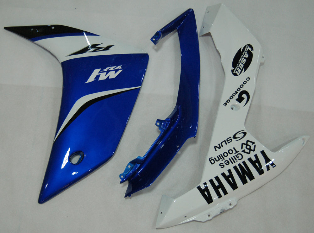 2007-2008 Yamaha YZF-R1 Blue White Racing Fairings Generic