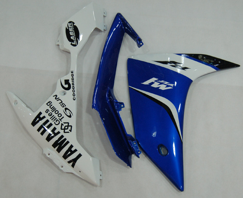 2007-2008 Yamaha YZF-R1 Blue White Racing Fairings Generic
