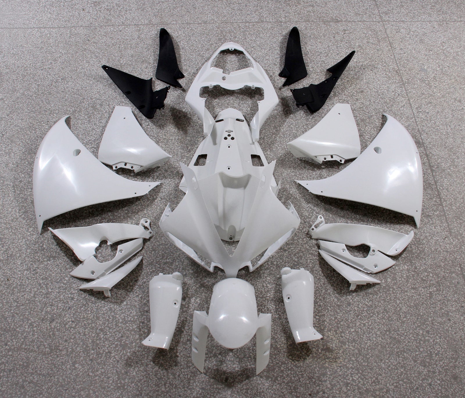 2012-2014 Yamaha YZF R1 Grey Racing Plastics Generic