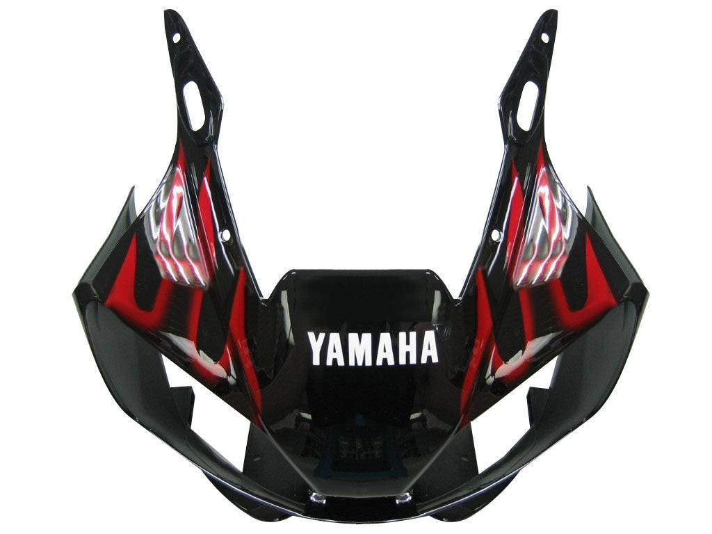 1998-2002 Yamaha YZF-R6 Black & Red Flame Racing Fairings Generic