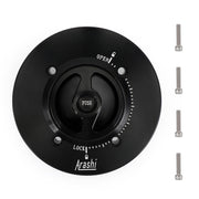 Quick Release Fuel Gas Cap Black For Kawasaki Ninja 400 650 ZX-6R 2019-2022