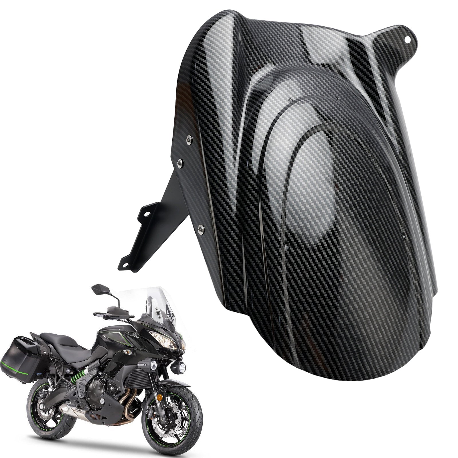 2015-2019 KAWASAKI VERSYS 650 KLE650 Rear Hugger Fender Mudguard Carbon Generic