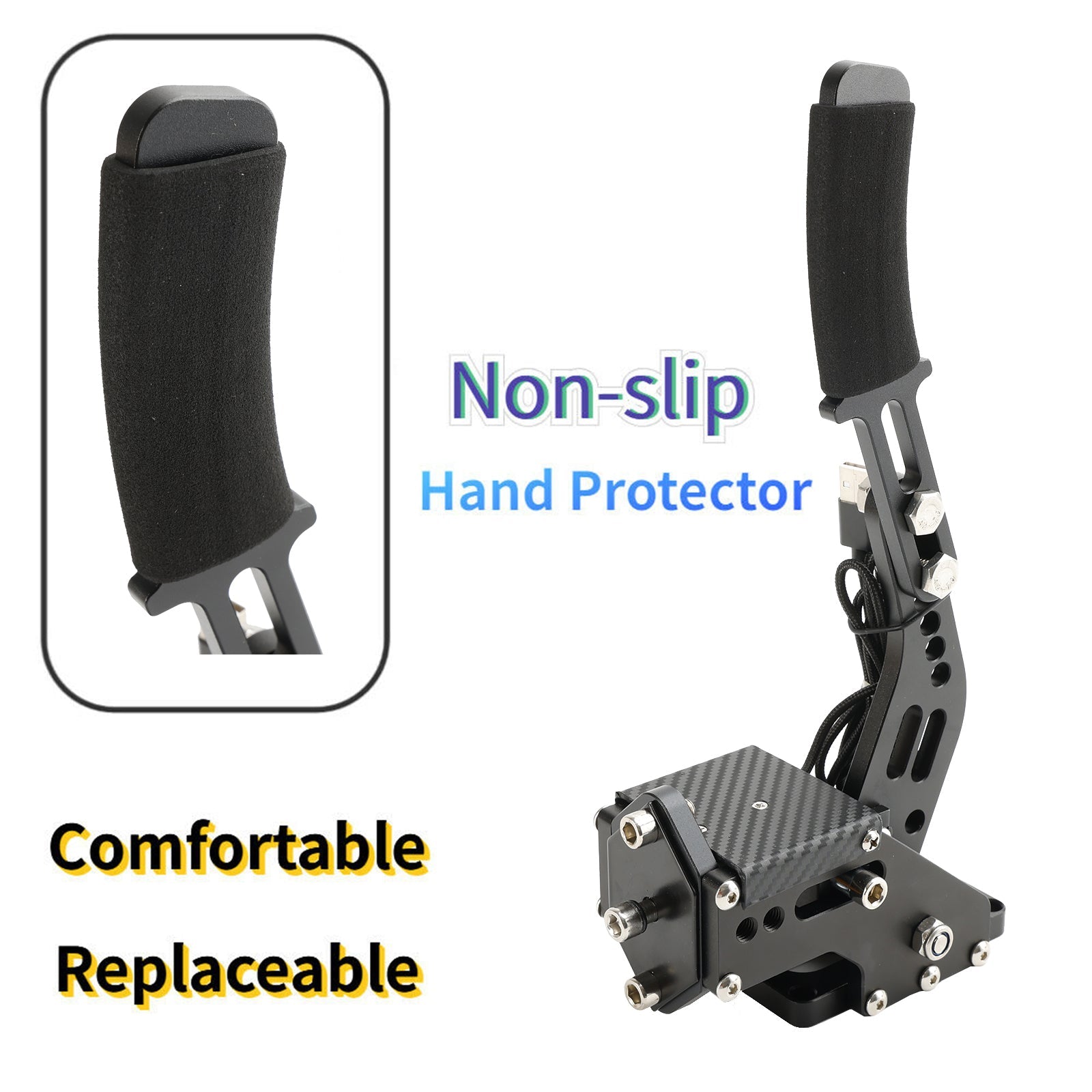Racing Games Handbrake USB3.0 Kits for Steering Wheel Stand G29 G920 PC Black
