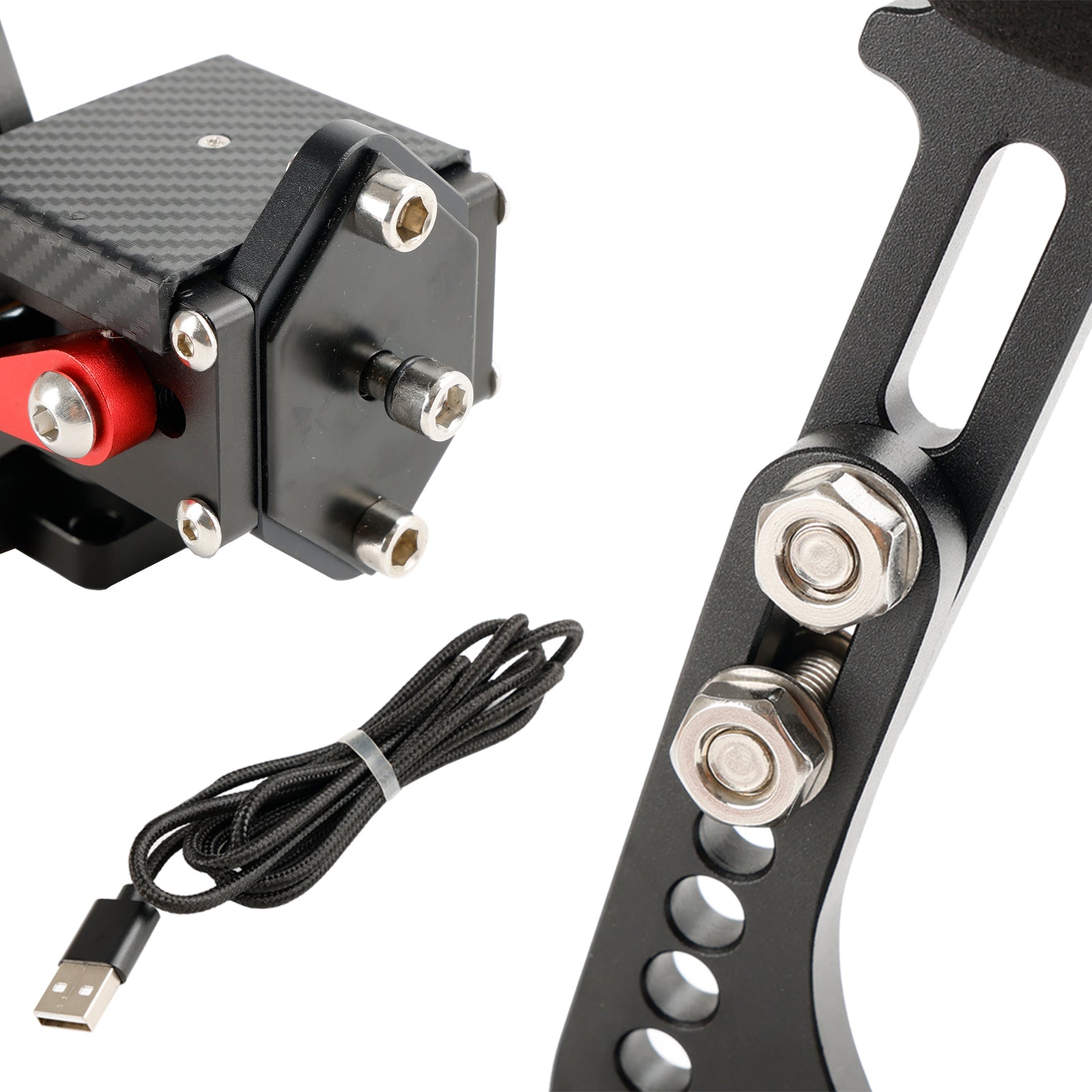 Racing Games Handbrake USB3.0 Kits for Steering Wheel Stand G29 G920 PC Black