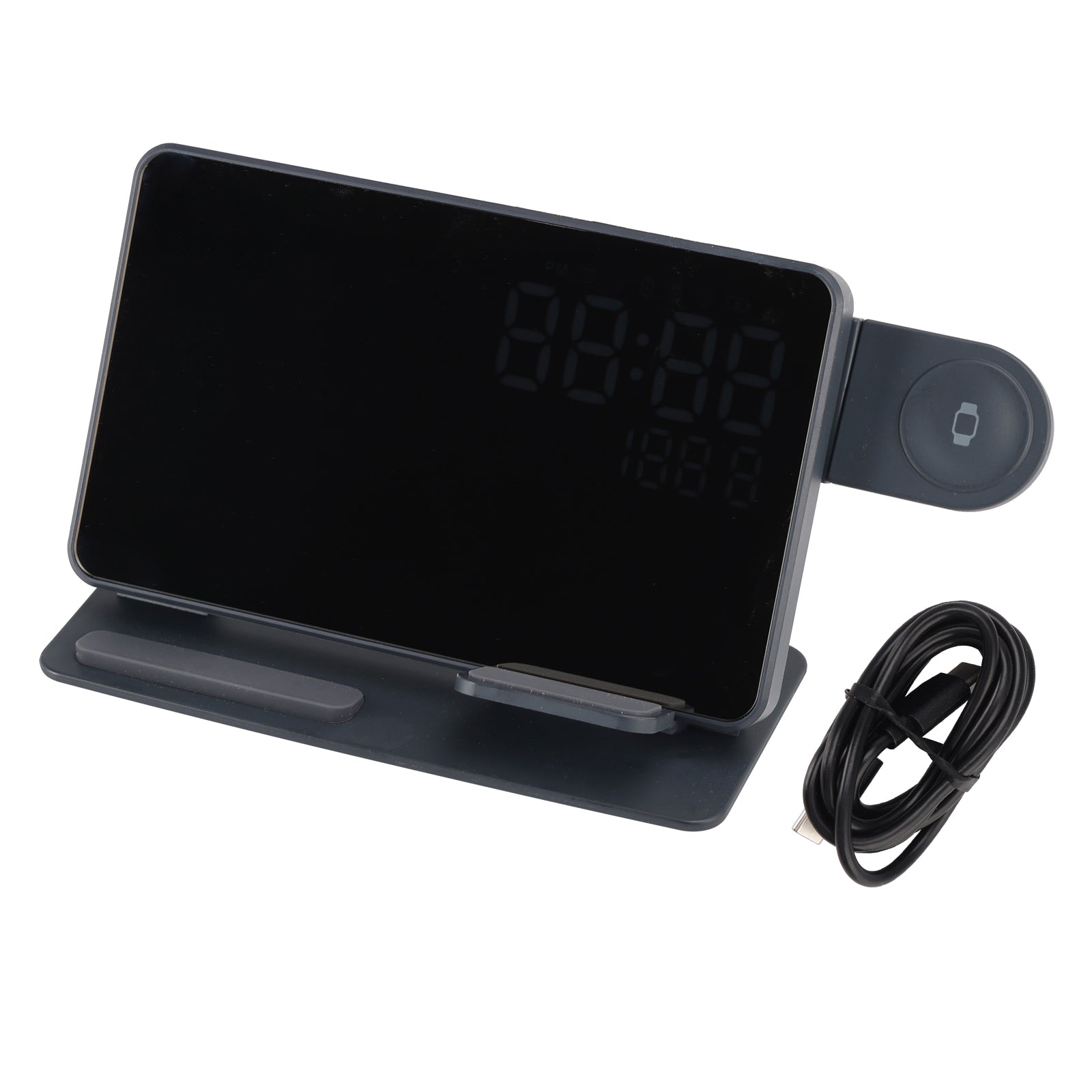 6-in-1 Wireless Charging Station Charger Clock for iPhone 17 16 15 Apple Watch