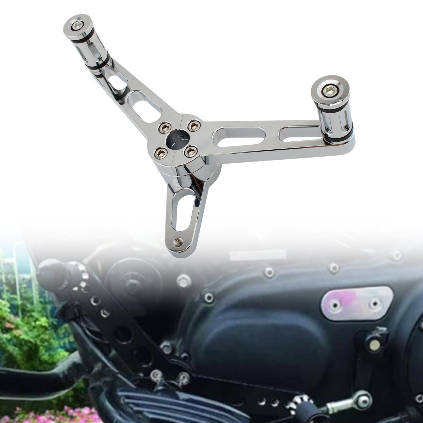 Motorcycle Pedal With Gearshift Lever Chrome A Fit For Sportster 883 1200 04-07