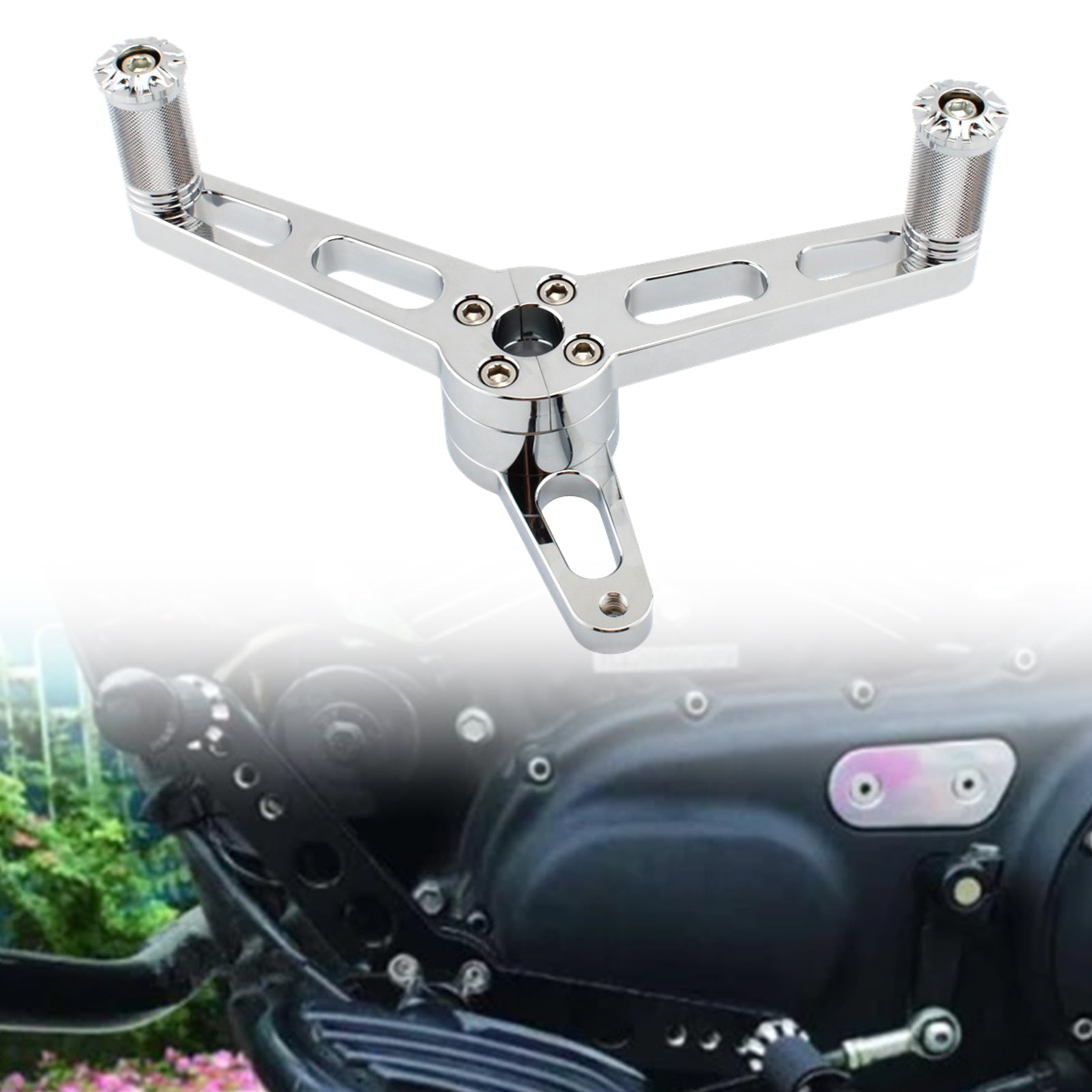 Motorcycle Pedal With Gearshift Lever Chrome A Fit For Sportster 883 1200 04-07