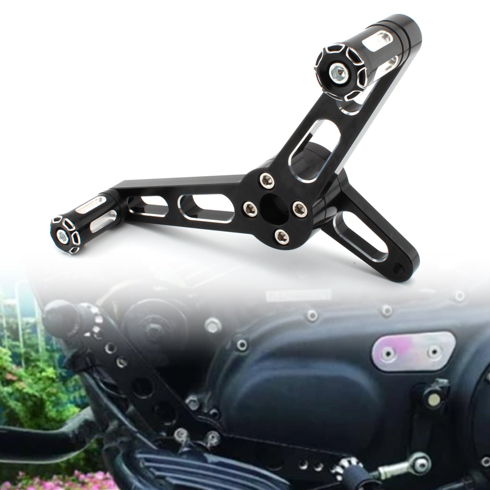 Motorcycle Pedal With Gearshift Lever Chrome A Fit For Sportster 883 1200 04-07