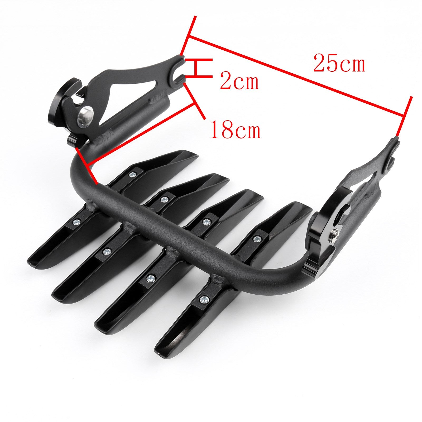 Detachable Stealth Luggage Rack For Touring FLHX FLHR FLHT FLTR 09+ BLK