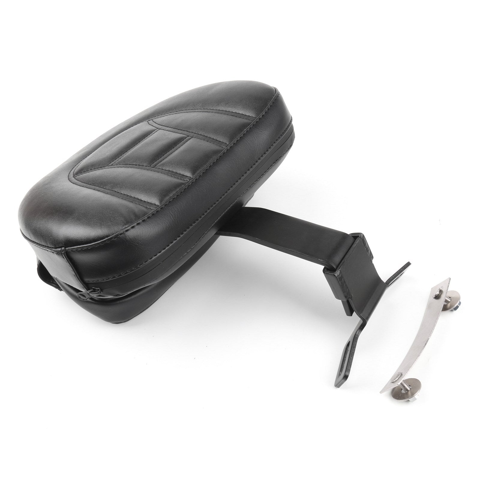 Adjustable Driver Rider Backrest Pad Fit For 2007-2017 Harley Fatboy Heritage Softail Generic