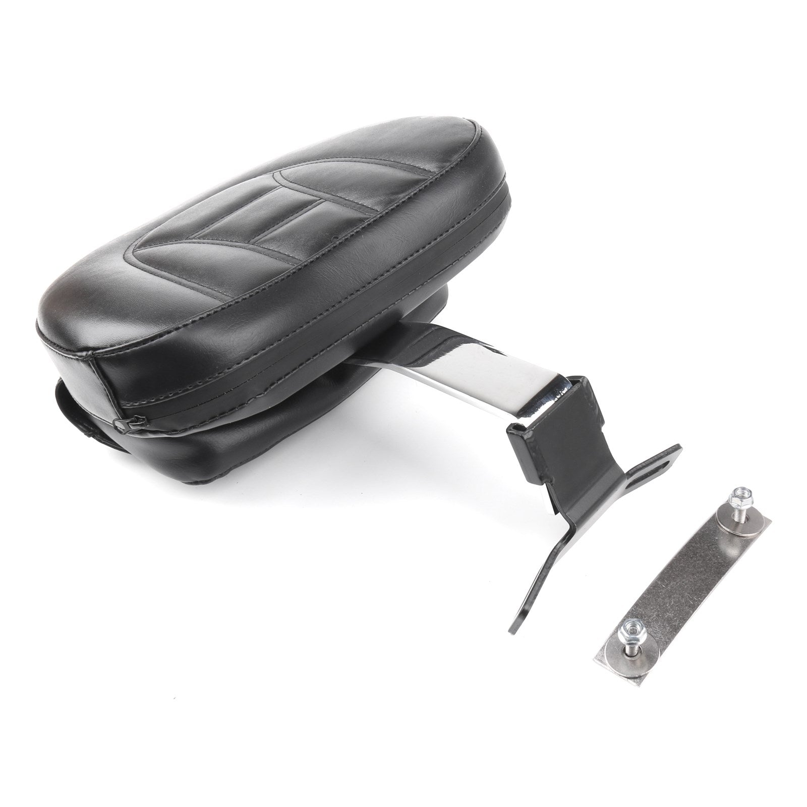 Adjustable Driver Rider Backrest Pad Fit For 2007-2017 Harley Fatboy Heritage Softail Generic