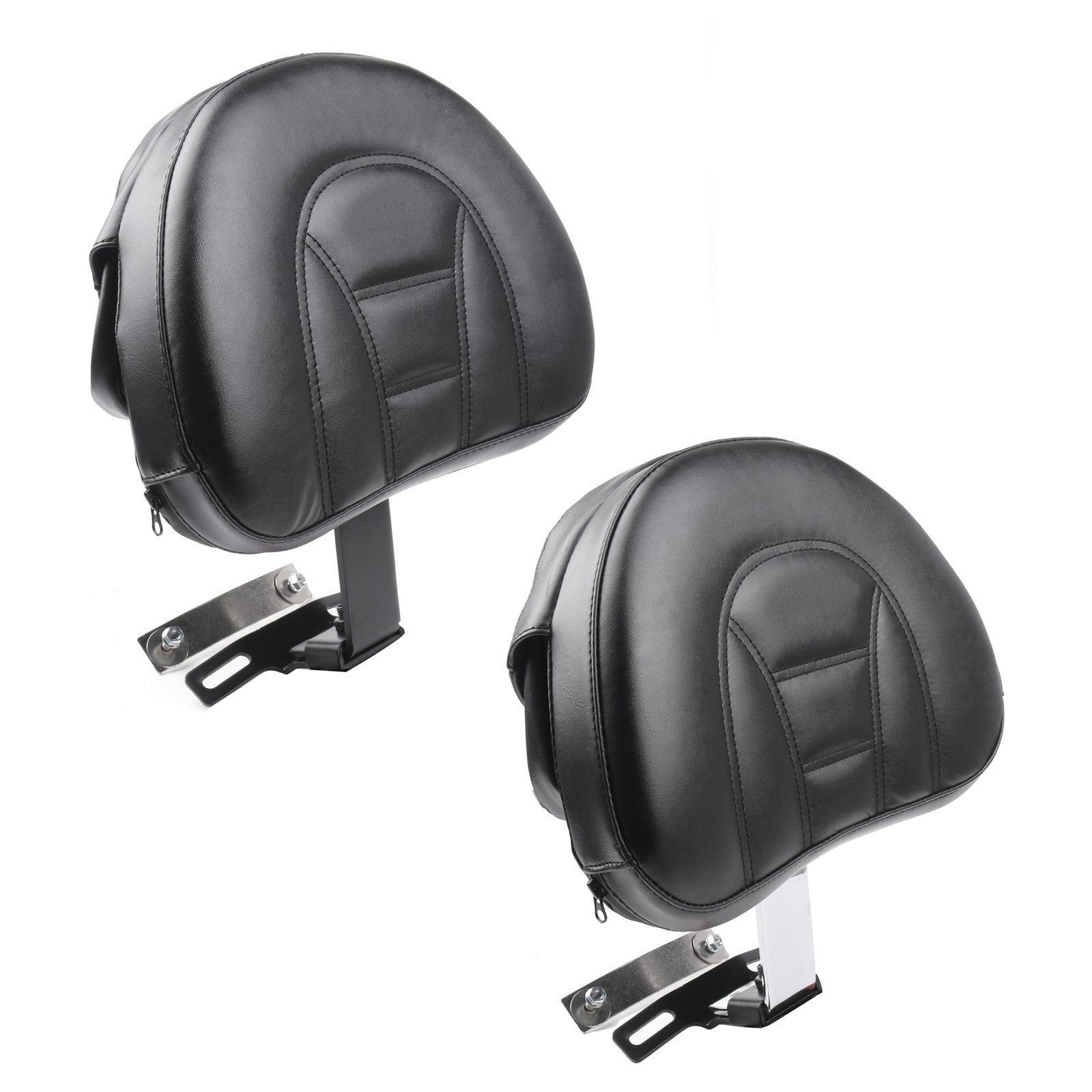 Adjustable Driver Rider Backrest Pad Fit For 2007-2017 Harley Fatboy Heritage Softail Generic