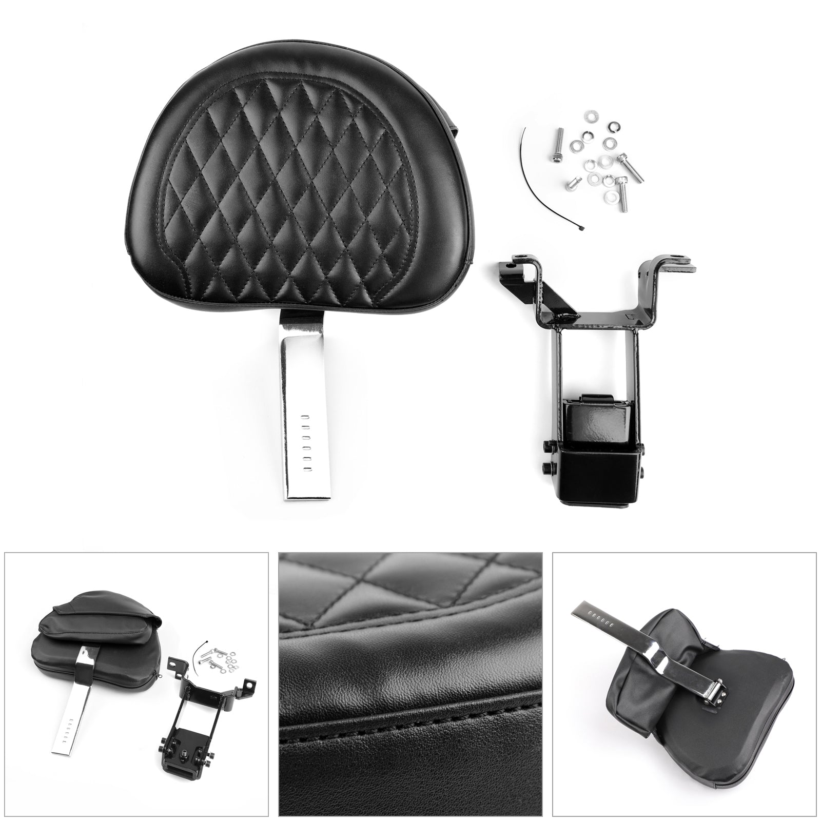 2014-2018 Indian Models | Such as chief classic | chieftain | roadmaster | chief vintage Plug-In Driver Backrest + Mounting Kit Generic