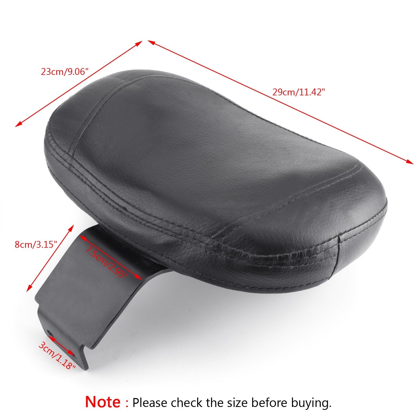 2001-2020 Suzuki Volusia VL400 VL800 Boulevard C50 Driver Backrest Cushion Pad Generic