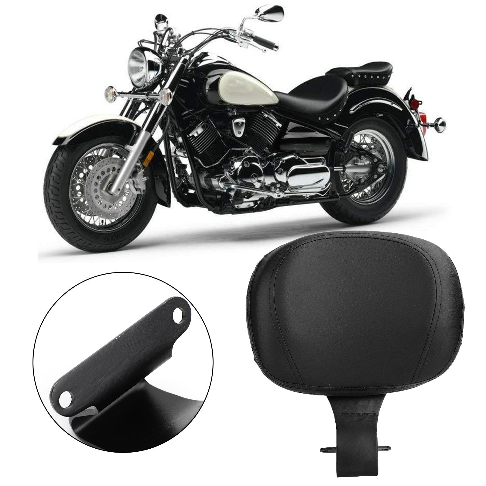 Yamaha V Star 1100 XVS 1100 Drag Star Motorcycle Driver Rider Backrest