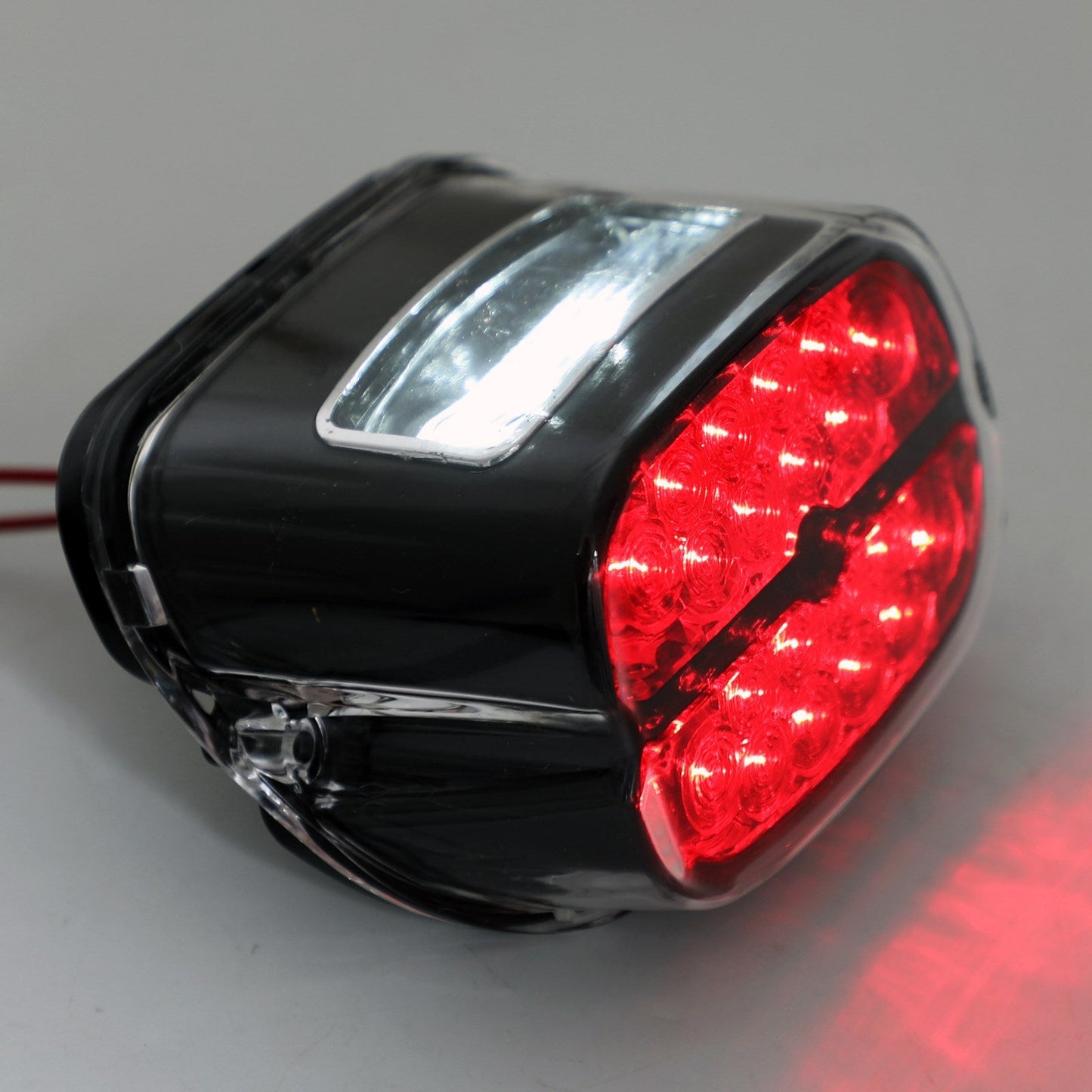 Road King Glide Fatboy Touring Black Red LED Tail Brake Light Lamp For