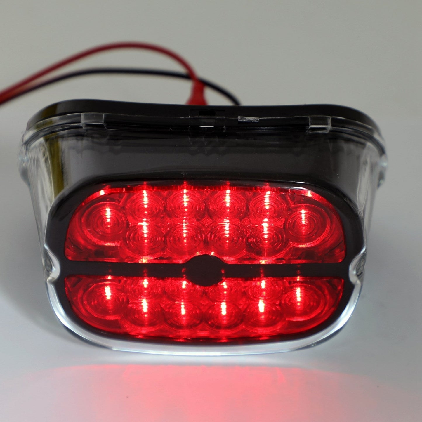 Road King Glide Fatboy Touring Black Red LED Tail Brake Light Lamp For