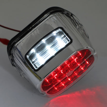 Road King Glide Fatboy Touring Black Red LED Tail Brake Light Lamp For