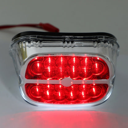 Road King Glide Fatboy Touring Black Red LED Tail Brake Light Lamp For