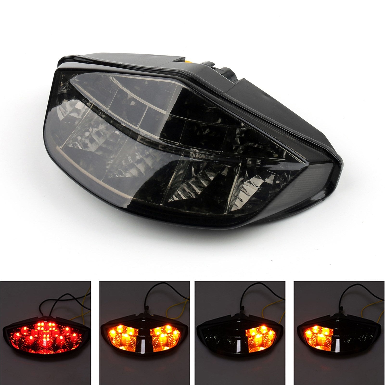 Integrated LED Tail Light Turn signals For DUCATI Monster 696 795 796 1100 Smoke