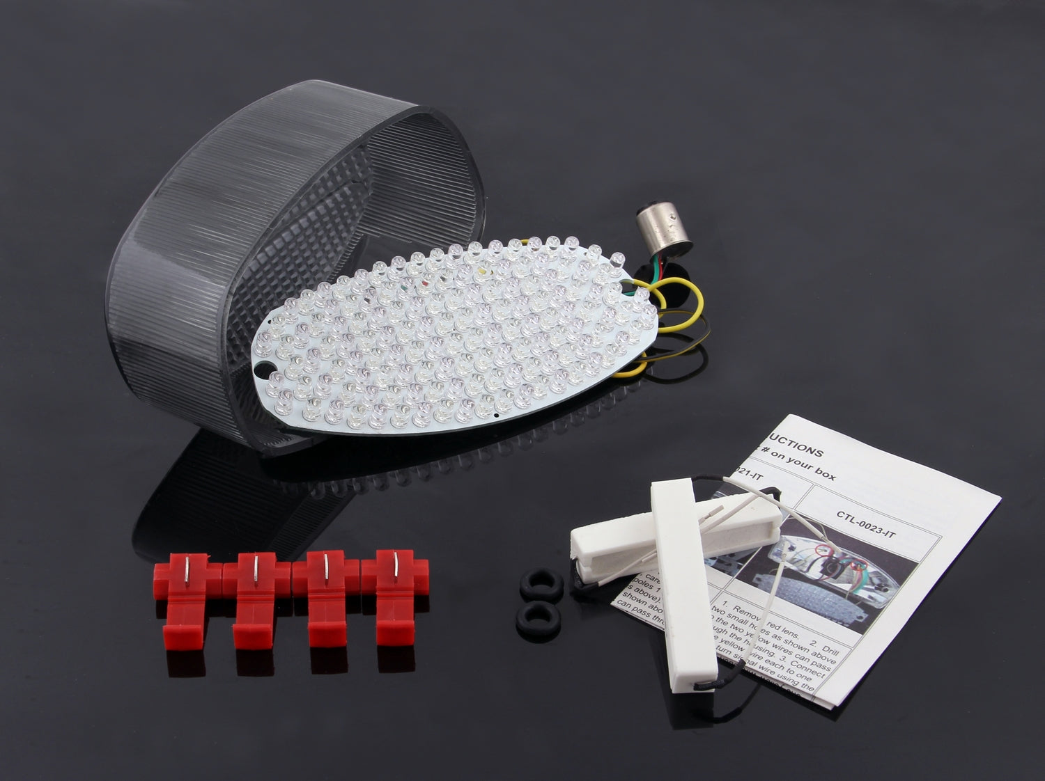 Clear Taillight integrated Turn Signals for Yamaha R6 YZF600R Vstar 1100 Custom Generic