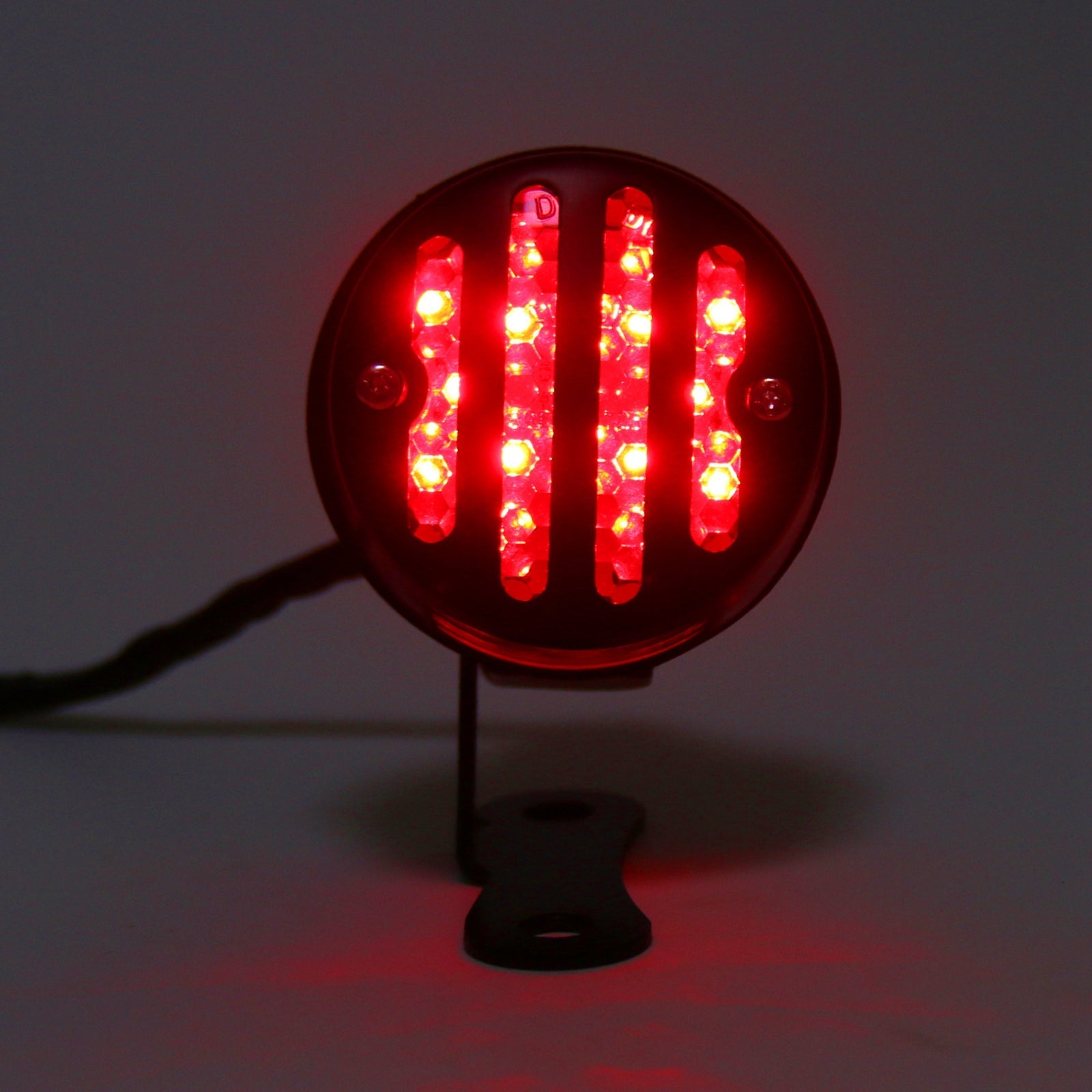 Grill Housing Red Rear Taillight Brake Stop Light For Harley Cafe Racer, 2 Color Generic